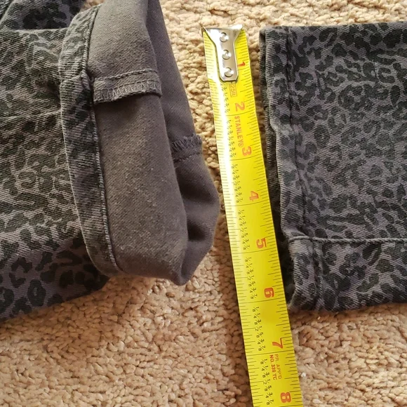 Animal print rock n roller skinny jeans sz11 - Picture 7 of 12